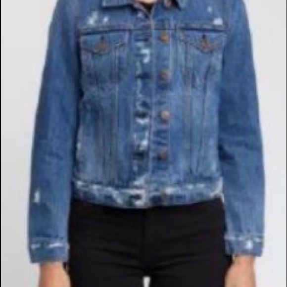 Distressed Denim Jacket - Picture 3 of 3